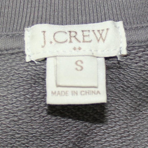 J.Crew Factory Embellished with Jewells Sweatshirt Gray Crew neck , Small - Picture 4 of 7